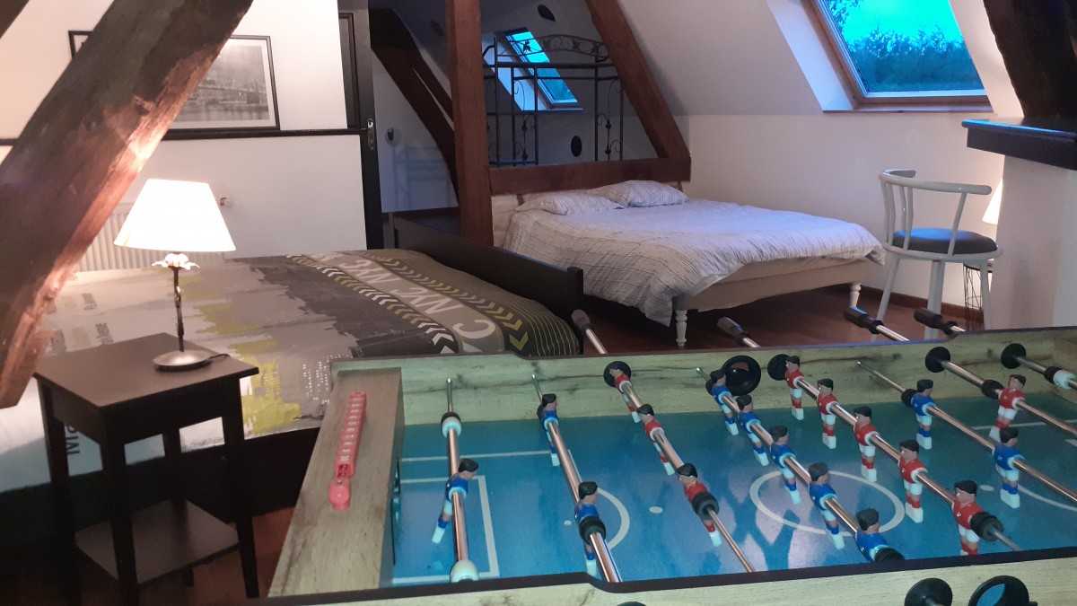 Babyfoot dans la chambre Deauville