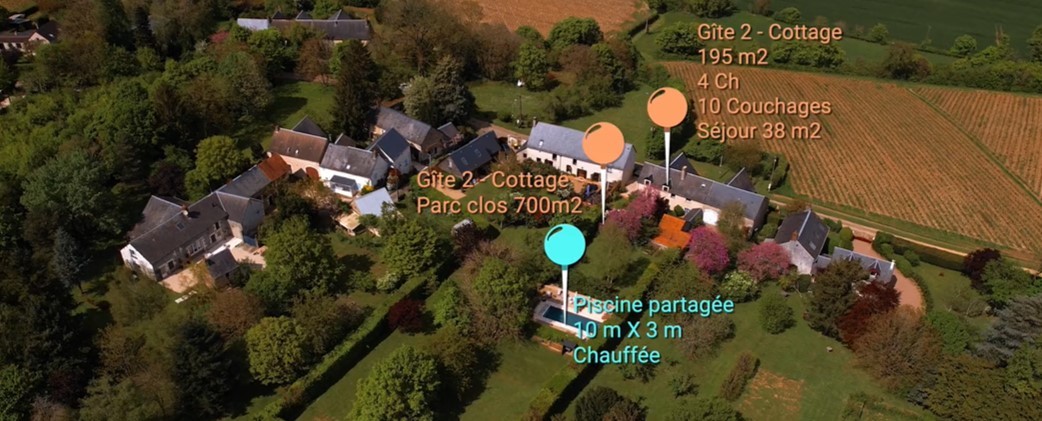Le Gîte HPS - gîte Le Cottage 10 Adultes 4 chambres 6 lits